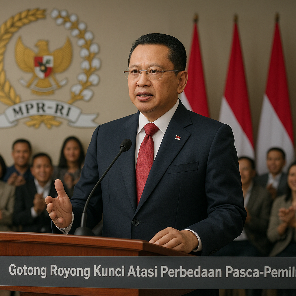 Ketua MPR: Gotong Royong Kunci Atasi Perbedaan Pasca-Pemilu