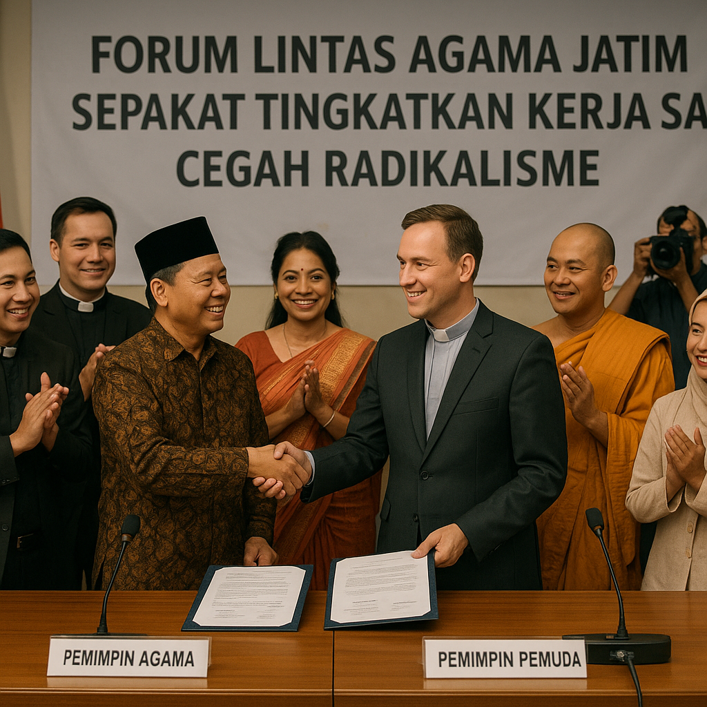 Forum Lintas Agama Jatim Sepakat Tingkatkan Kerja Sama Cegah Radikalisme