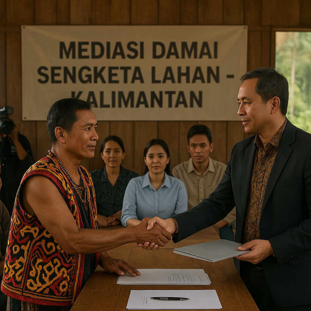 Masyarakat Adat dan Perusahaan Sepakat Lanjutkan Mediasi Damai Sengketa Lahan di Kalimantan
