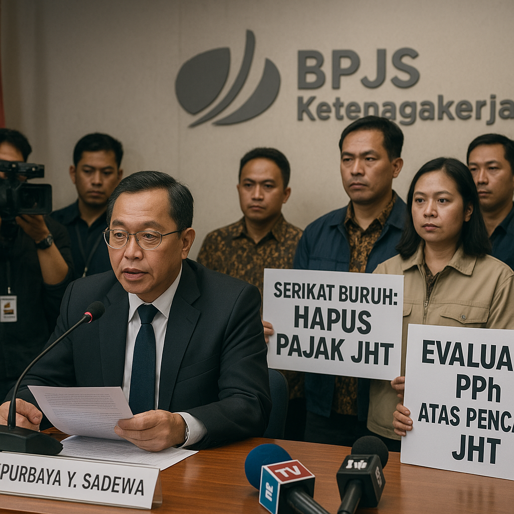 Purbaya Yudhi Sadewa Evaluasi PPh JHT BPJS, Serikat Buruh Minta Pajak Dihapus
