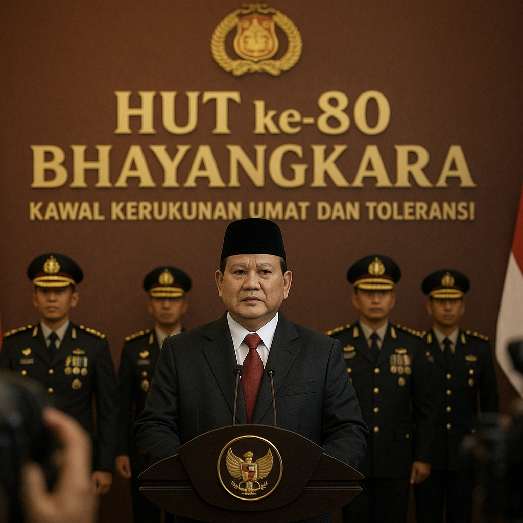 Kawal Kerukunan Umat dan Toleransi, Ini Pesan Presiden di HUT ke-80 Bhayangkara