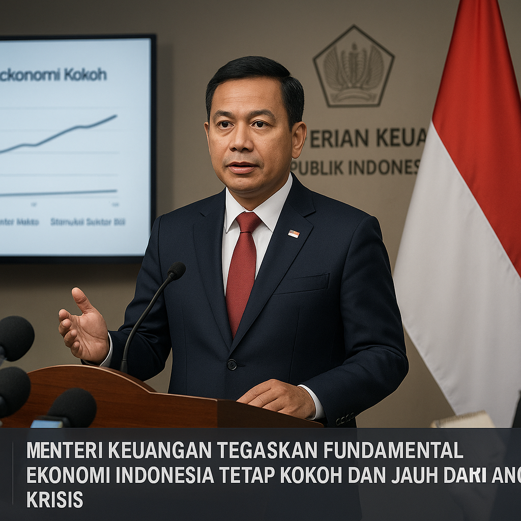 Menteri Keuangan Tegaskan Fundamental Ekonomi Indonesia Tetap Kokoh dan Jauh dari Ancaman Krisis