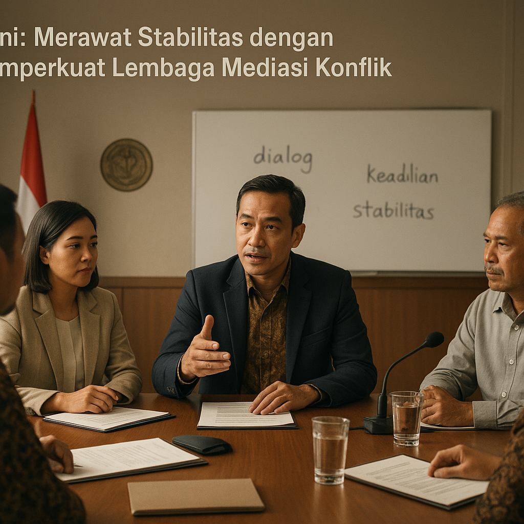 Opini: Merawat Stabilitas dengan Memperkuat Lembaga Mediasi Konflik