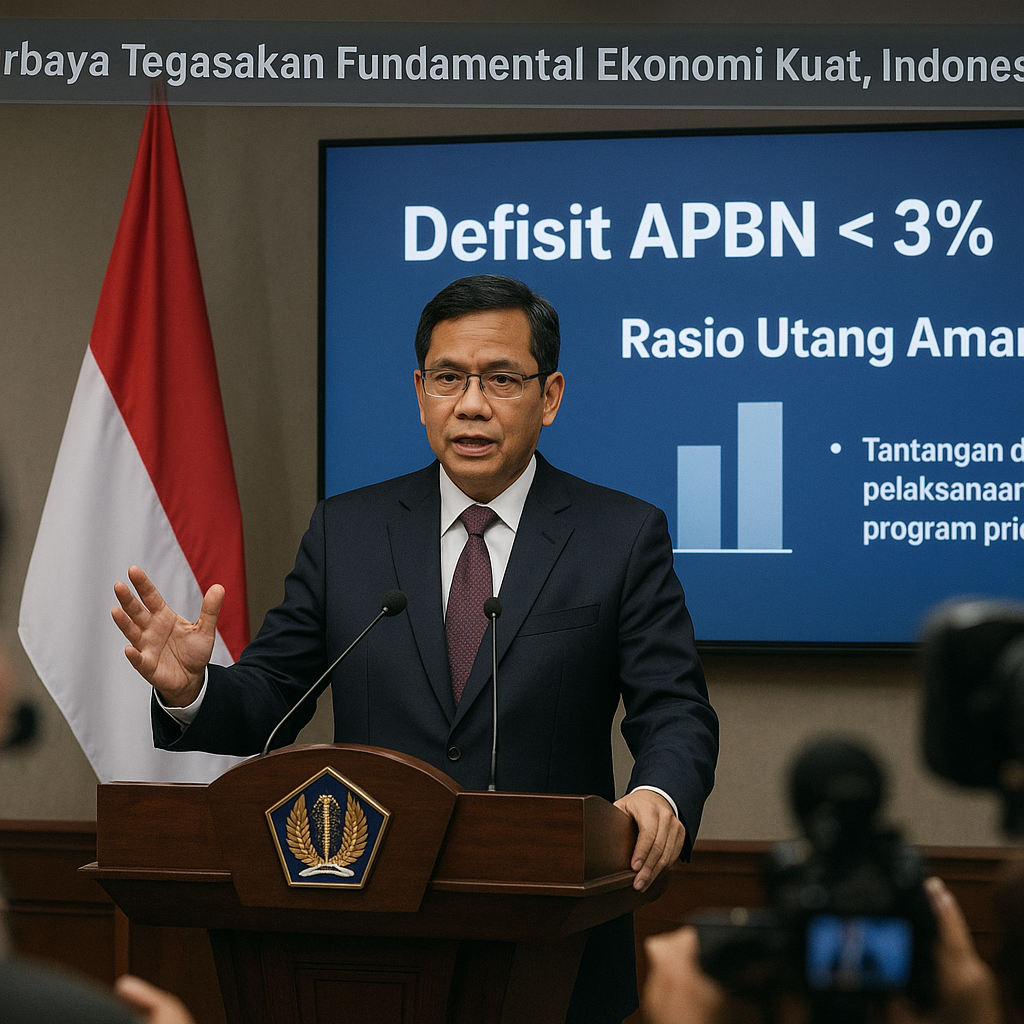 Purbaya Tegaskan Fundamental Ekonomi Kuat, Indonesia Tidak Menuju Krisis