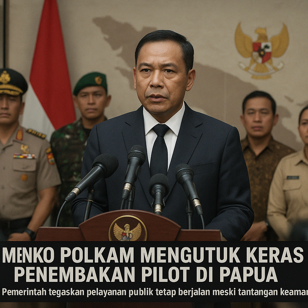 Menko Polkam Mengutuk Keras Penembakan Pilot di Papua, Tegaskan Pelayanan Publik Tetap Berjalan
