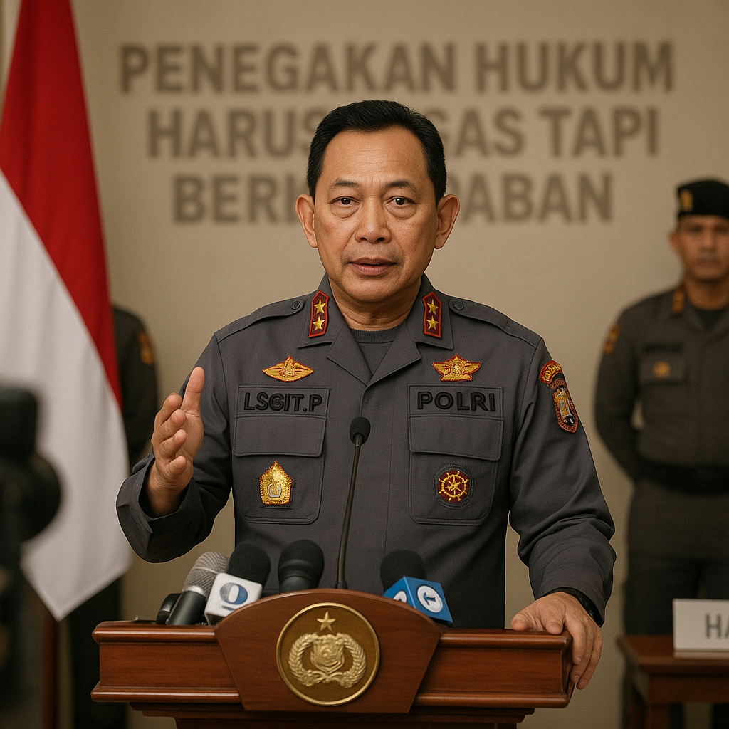 Kapolri: Penegakan Hukum Harus Tegas tapi Berkeadaban, Jaga Harkat Martabat Manusia